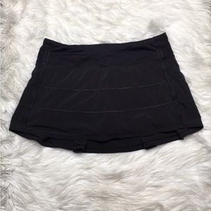 Lululemon pace rival skirt black 6